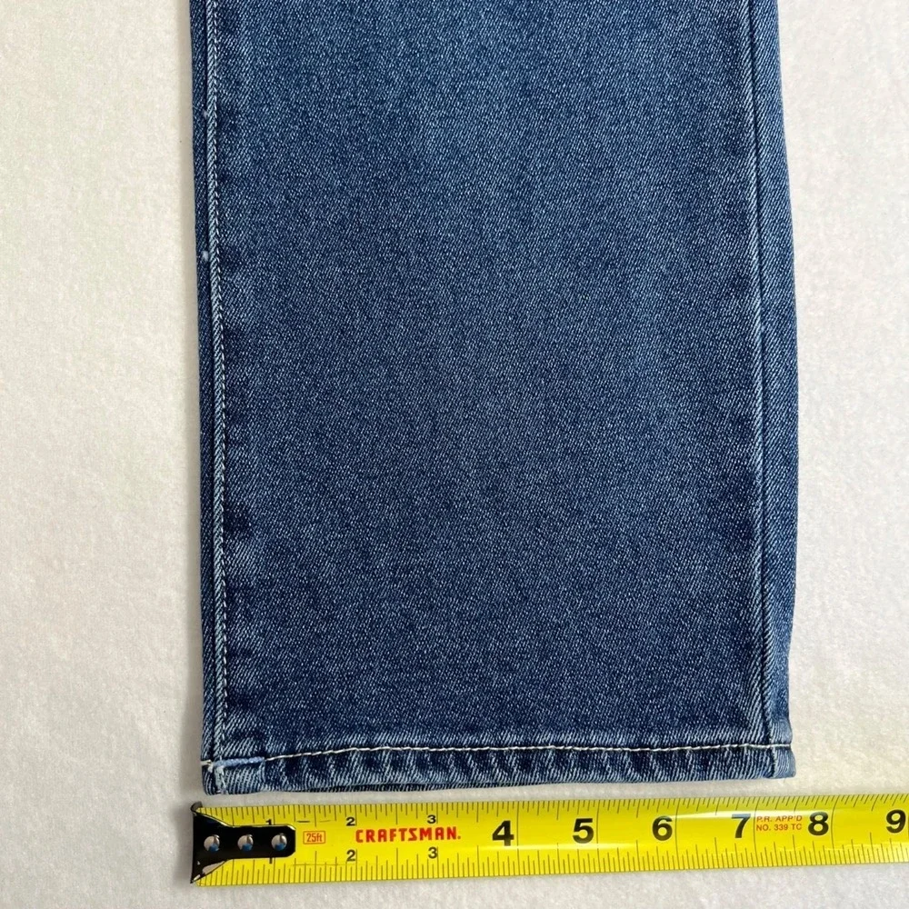 True Religion Men's Geno Relaxed Stretch Jeans 33x32 Flap Pockets Slim Navy NWT